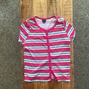 Multi colored short sleeve